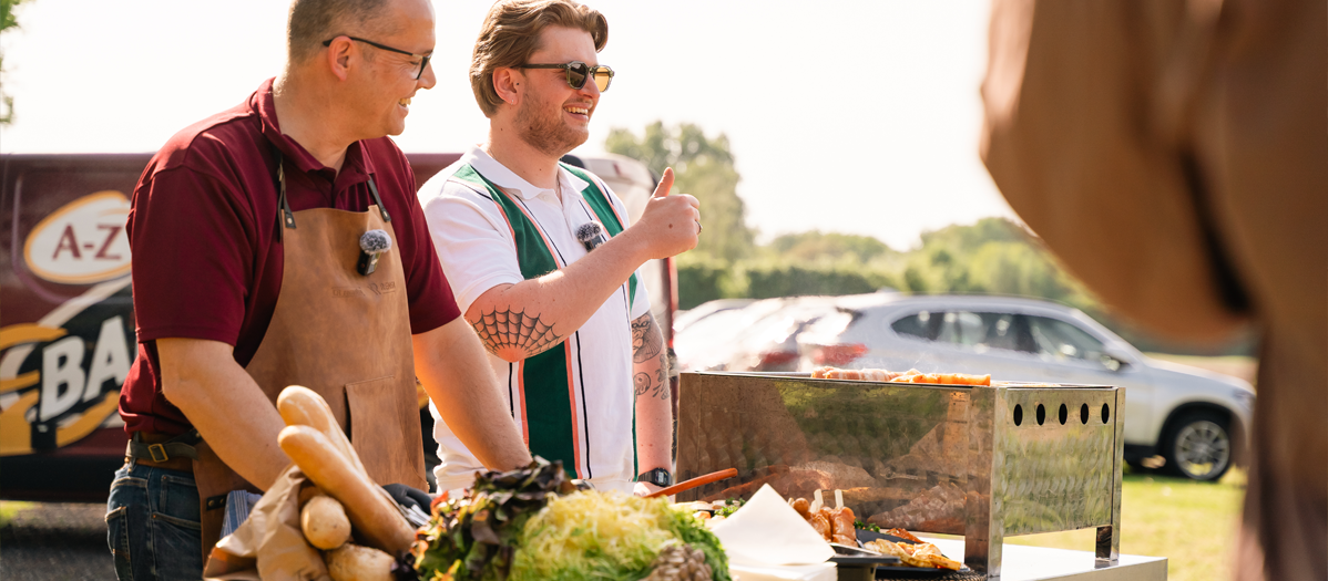 Snelle bezorging van de barbecue